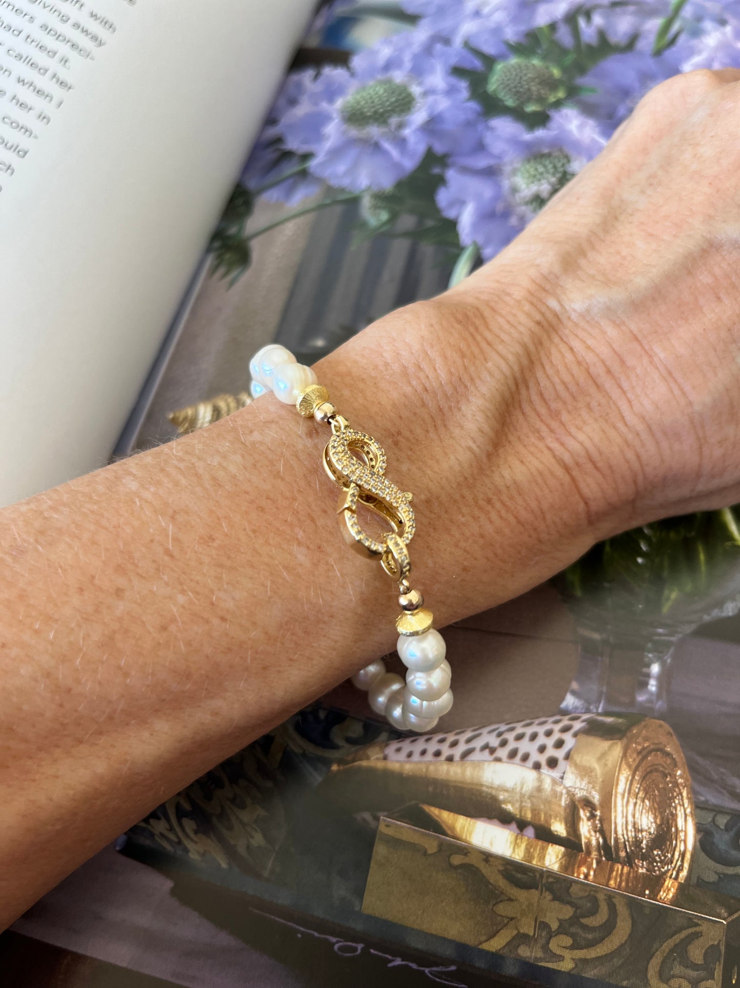 Infinity Pearl Bracelet