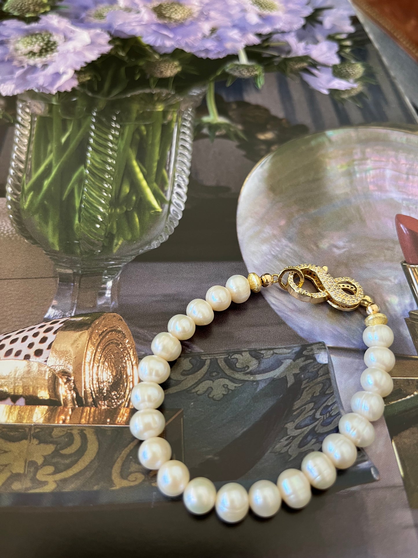 Infinity Pearl Bracelet