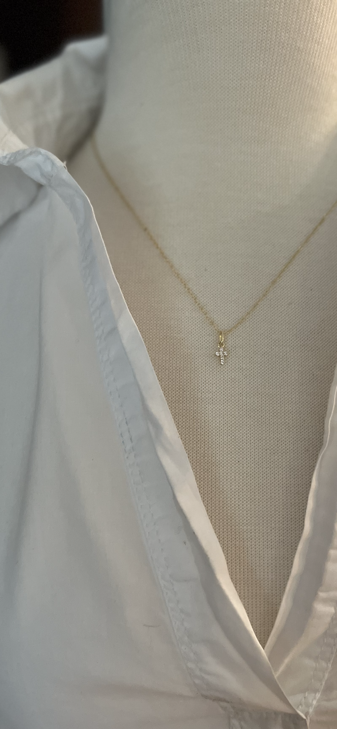 Small Cross Pendant Necklace